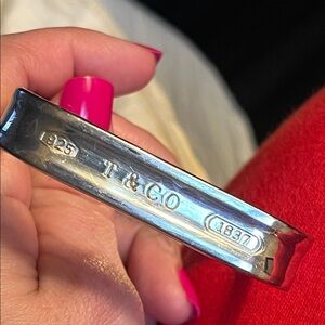 T&Co. sterling 1837 square bangle bracelet